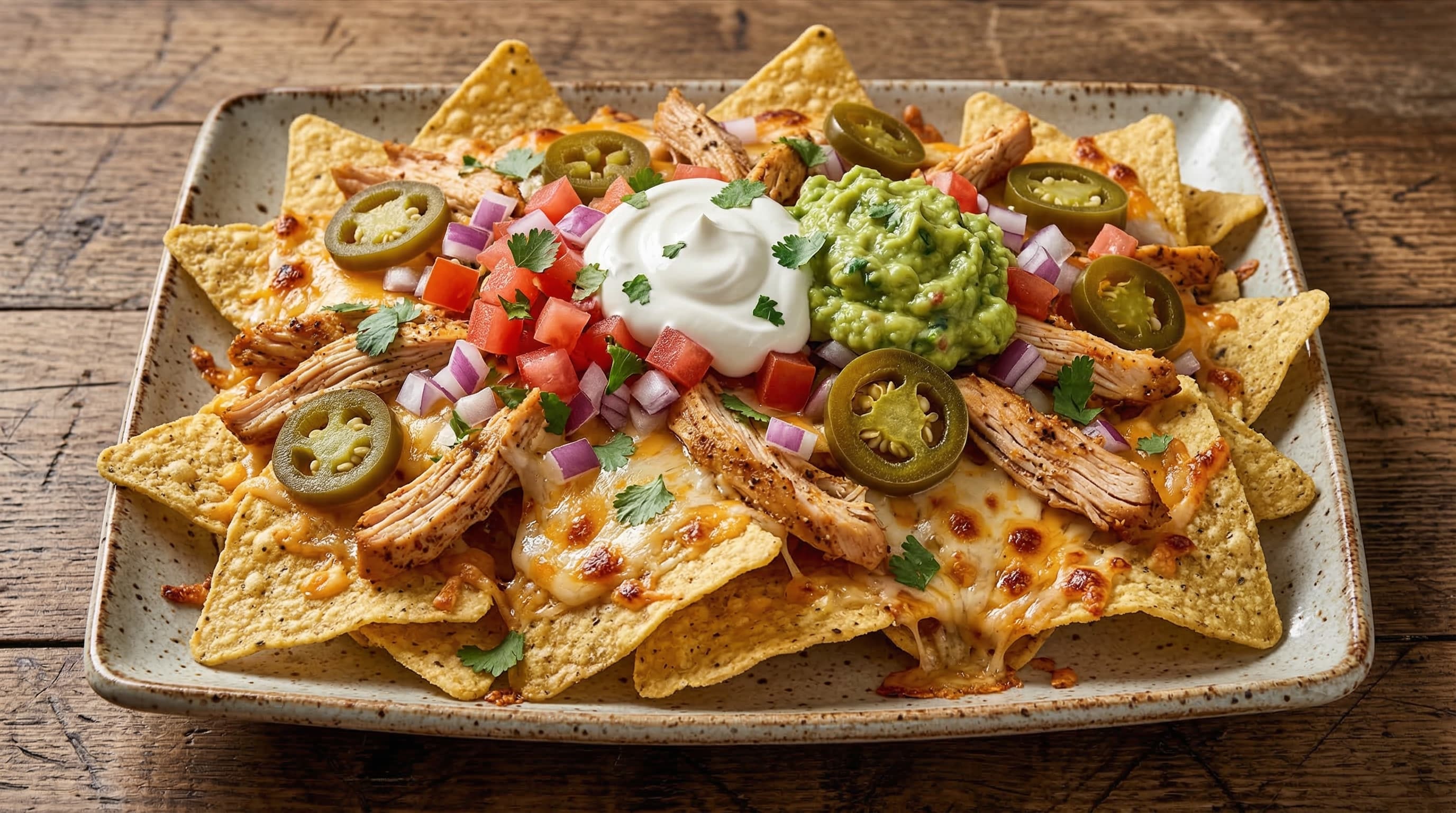 Cheesy Chicken Nachos